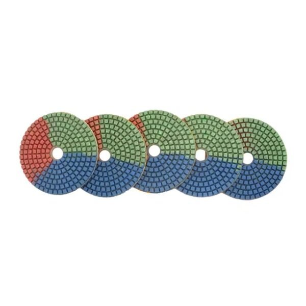 Hot selling three color machine resin handmade granite floor quartz marble stone 3mm wet diamond polishing pad - Image 4