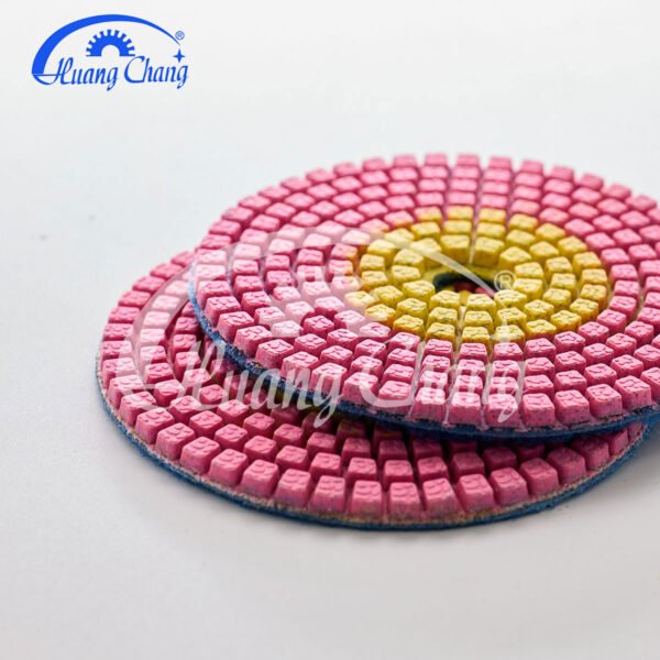 3inch two color wet stone diamond polishing pads for granite/marble hc spp 0002 3