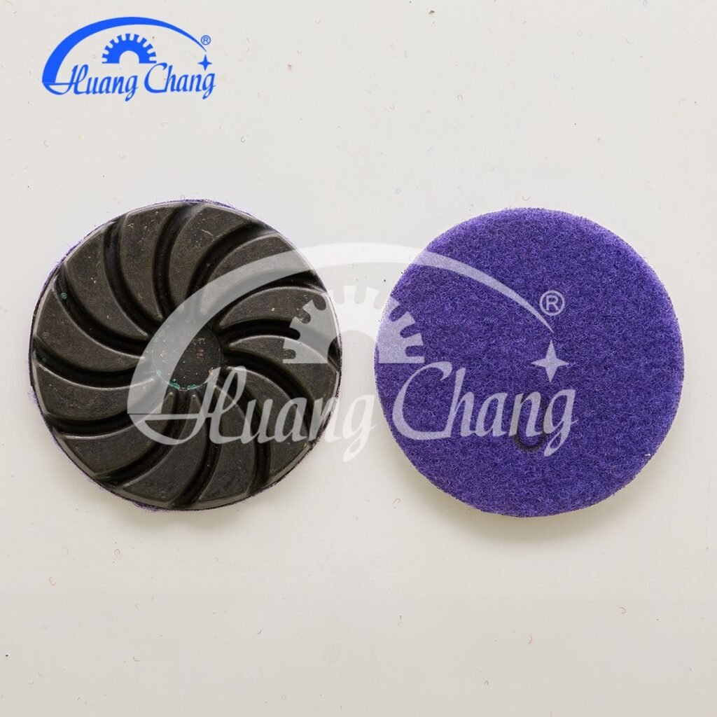 4 inch turbo diamond floor polishing pads concrete HC-CPP-0009-4