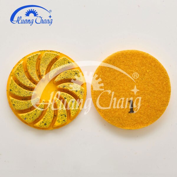 4/5/6 inch turbo granite/marble diamond polishing pads hc spp 0013