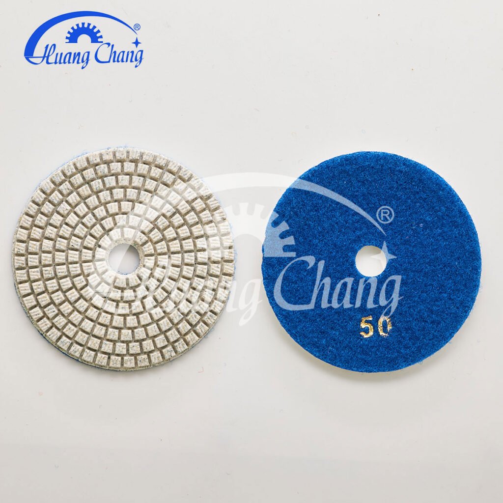 150mm white diamond polishing pads granite HC-SPP-0008-6