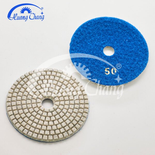 100mm white diamond polishing pads granite hc spp 0008