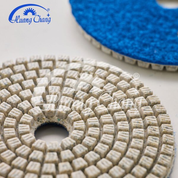 100mm white diamond polishing pads granite hc spp 0008