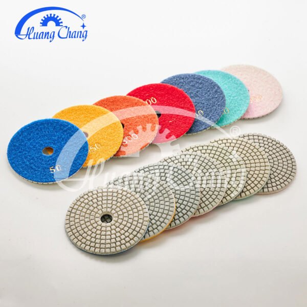 100mm white diamond polishing pads granite hc spp 0008