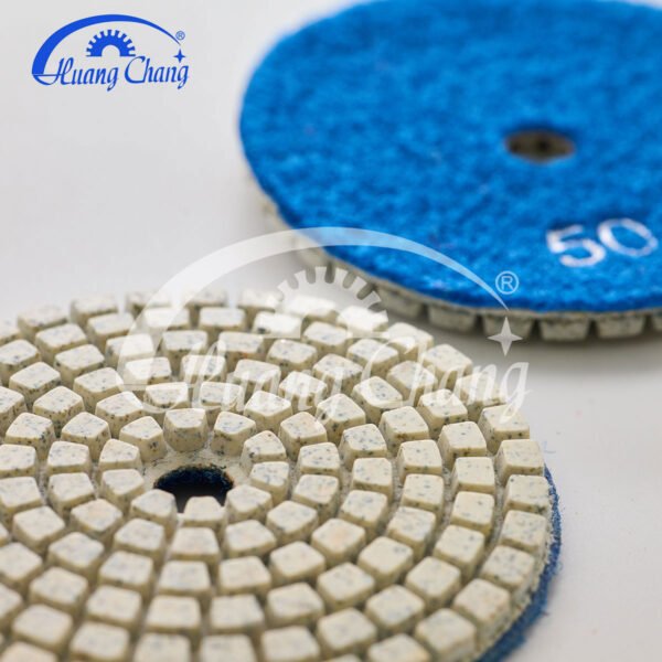 6inch white wet stone diamond polishing pads for granite/marble hc spp 0003 6