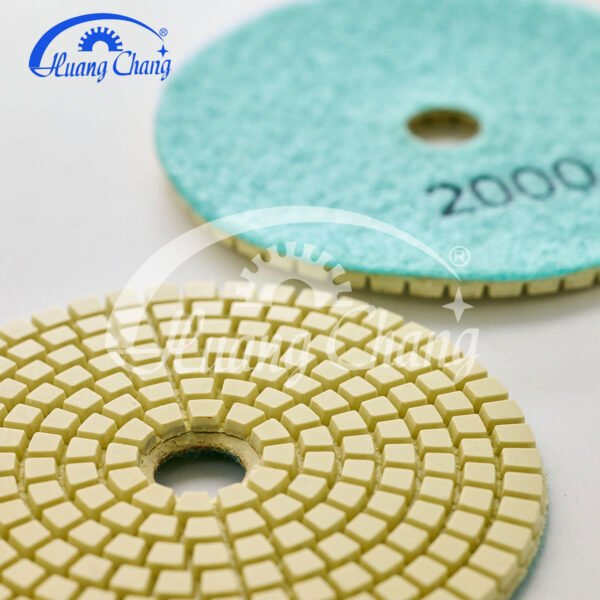 3inch yellow wet stone diamond polishing pads for granite/marble hc spp 0004 3