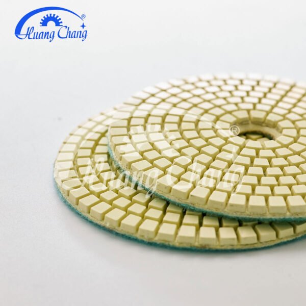 3inch yellow wet stone diamond polishing pads for granite/marble hc spp 0004 3