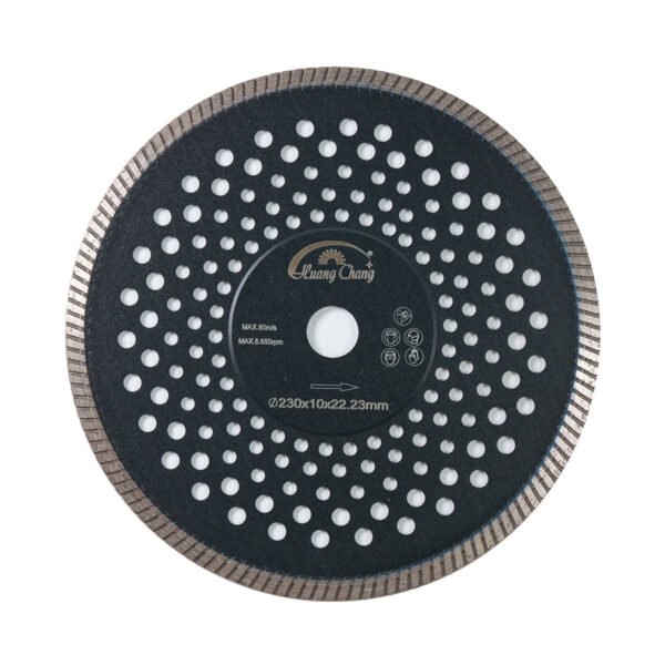 22.23mm turbo diamond silencer saw blade for marble granite stone tile