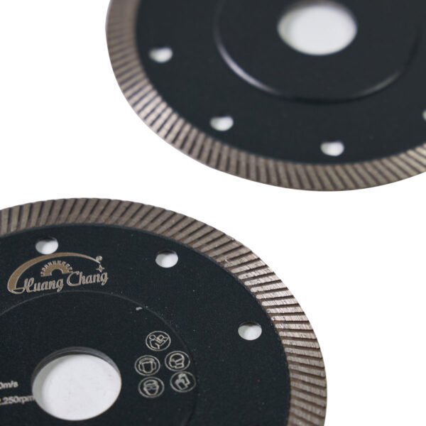 22.23mm turbo diamond silencer saw blade for tile marble granite