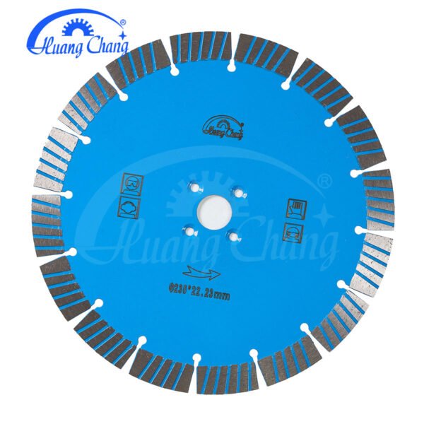 orange diamond segmented saw blade concrete brick masonry stone cutting disc