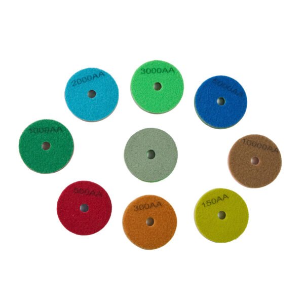 sponge fiber polishing pads buffing wheels for marble granite stone